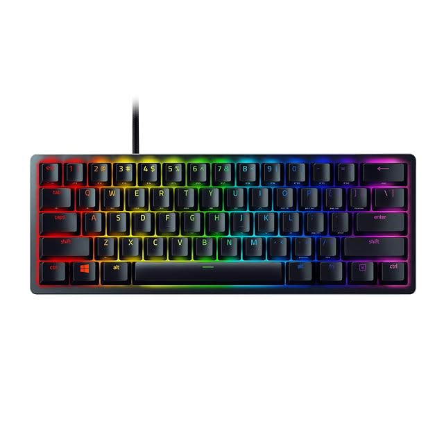 Razer Huntsman Mini 60 Gaming Keyboard Linear Optical Switches - Rapid Trigger Mode - Chroma RGB Lighting -