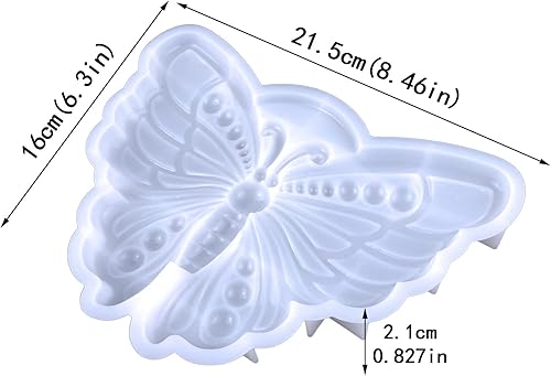 Miniatura 5 de Moldes de resina de silicona de animales marinos de mariposa, moldes de resina epoxi, molde de fundición de resina para colgar en la pared, llavero