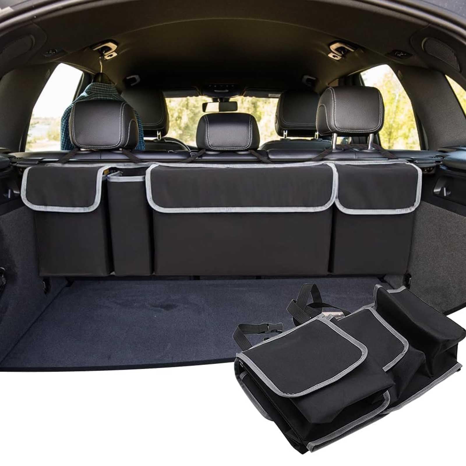 YDSTNiu 1 Pcs Car Boot Backrest Storage Organiser Bag for Audi A1 (8X) 2010-2014, Vehicle Boot Storage Management System Backseat Boot Storage Container