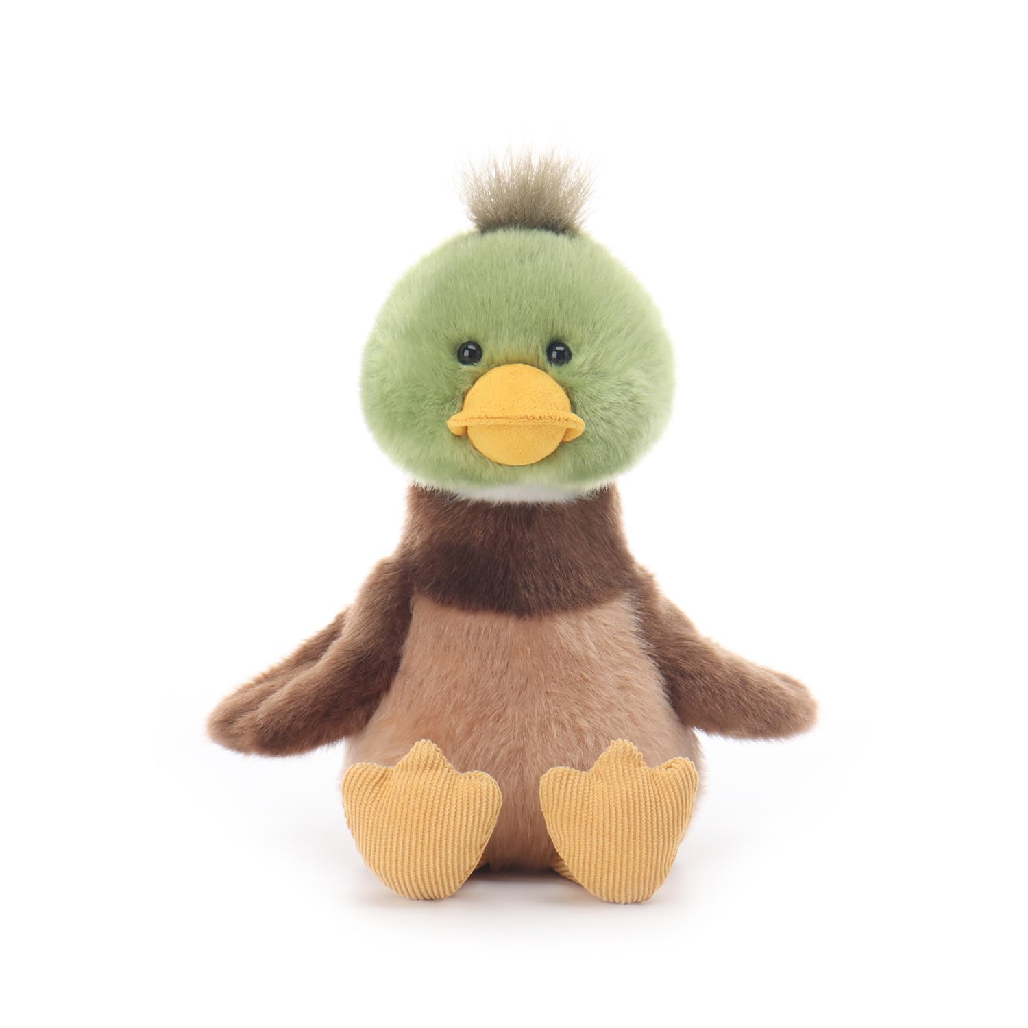 Apricot Lamb Charming Mallard Duck Plushies Stuffed Animals for Baby Girl and Boy, Soft Cute Plush Toys for Kids, 7.9 Inches