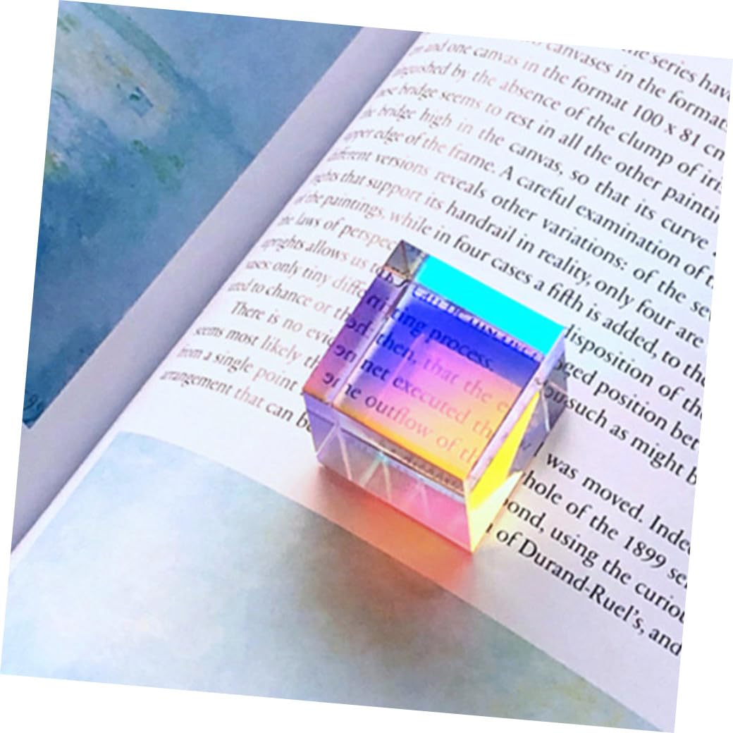 Toyvian 4piezas Prisma Óptico Forma De Cubo Para Experimentos De Física Juguete Educativo y Fotografía Material Duradero Para Aprendizaje y Decoración