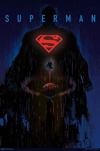 Miniatura 86 de Trends International DC Comics: Dark Artistic - Póster de pared de Superman, 34 pulgadas de largo x 22.4 W, versión premium sin marco
