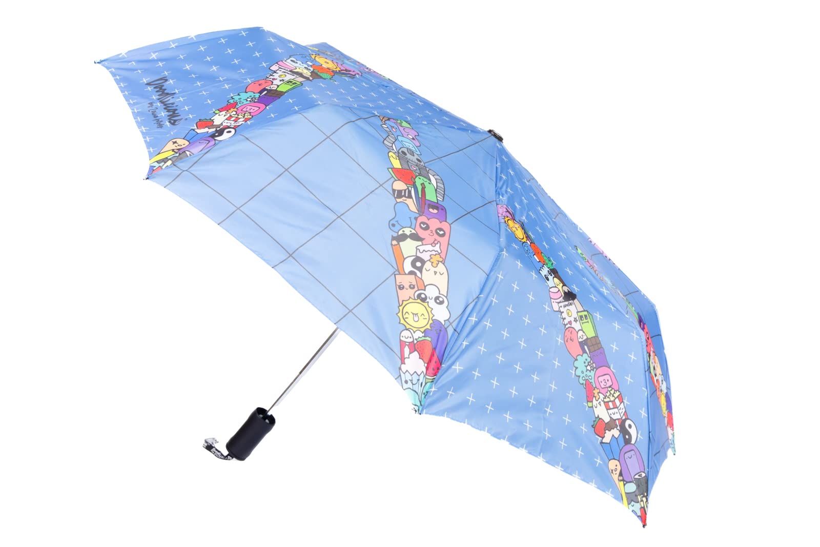 Designer 3 Fold Auto Umbrella for UV Protection and Rain | Women and Men | Kids Umbrella (DENIM)-image-39