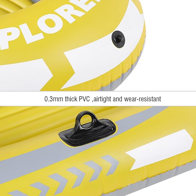 Kayak Inflable 2 Personas PVC Amarillo Medidas 114x188 cm miniatura 6