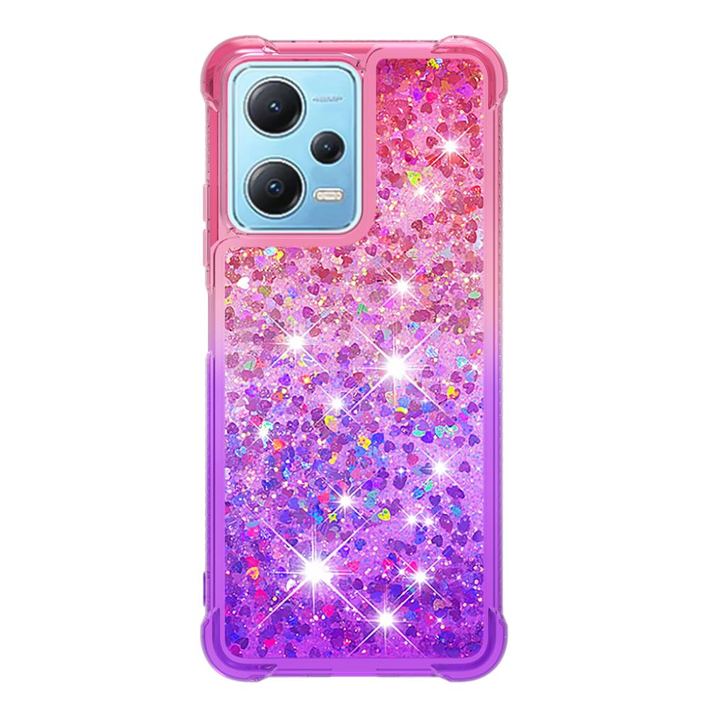 Custodia Glitter Trasparente Per Xiaomi Redmi Note 12 4G - Silicone TPU, Sottile E Anticaduta