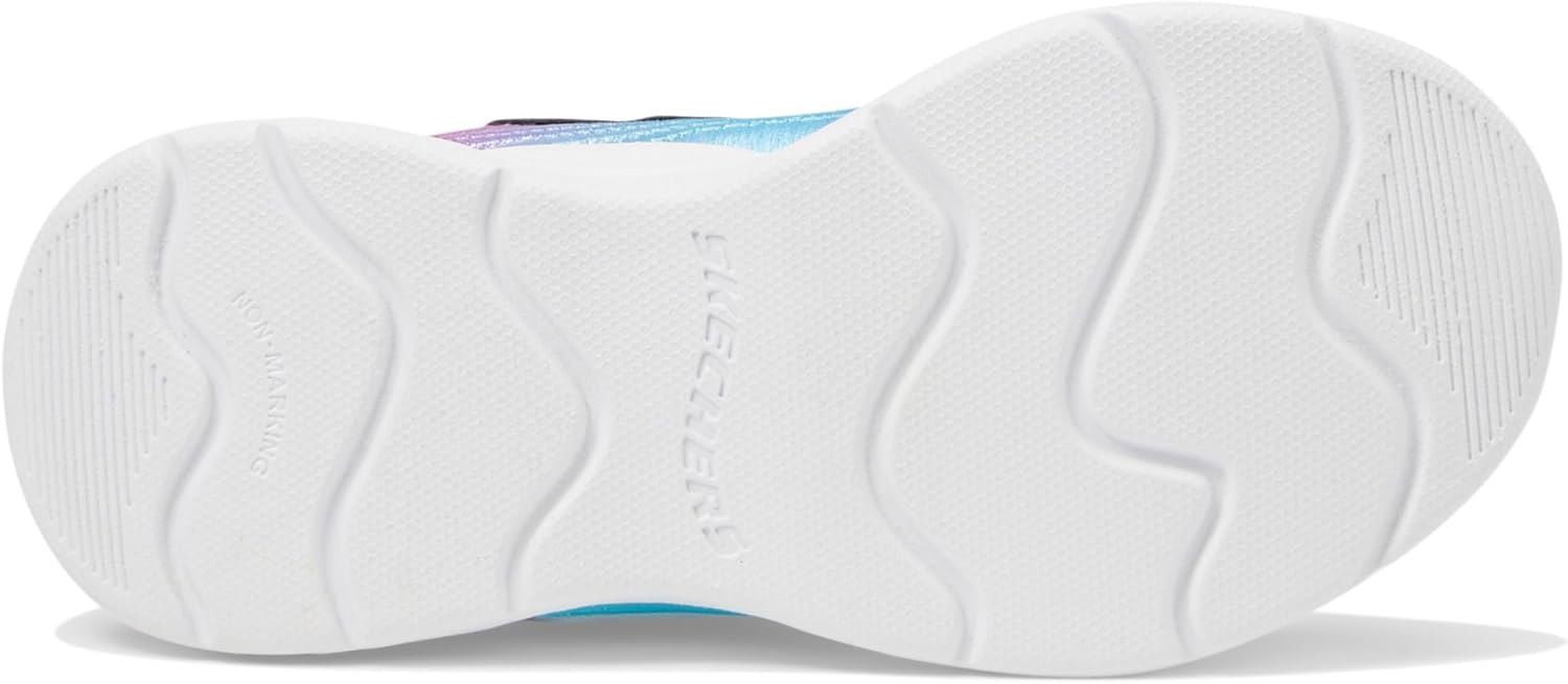 Skechers Kids Wavy Beams - Ombre Express Sneaker, Navy/Multi, 11.5 Little Kid - Image 4