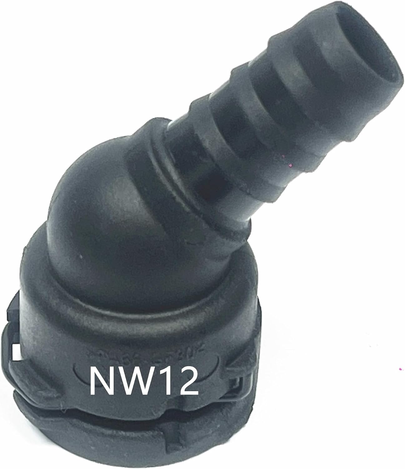 NW12, 45°,Coolant Hose Connector Adapter,Radiator Pipe Line Fitting for Chevrolet BMW Audi Volkswagen Volvo Buick,Engine Heater Hose Assembly Junction Repair Kit,5/8 Male Connector to 5/8 inch Rubber