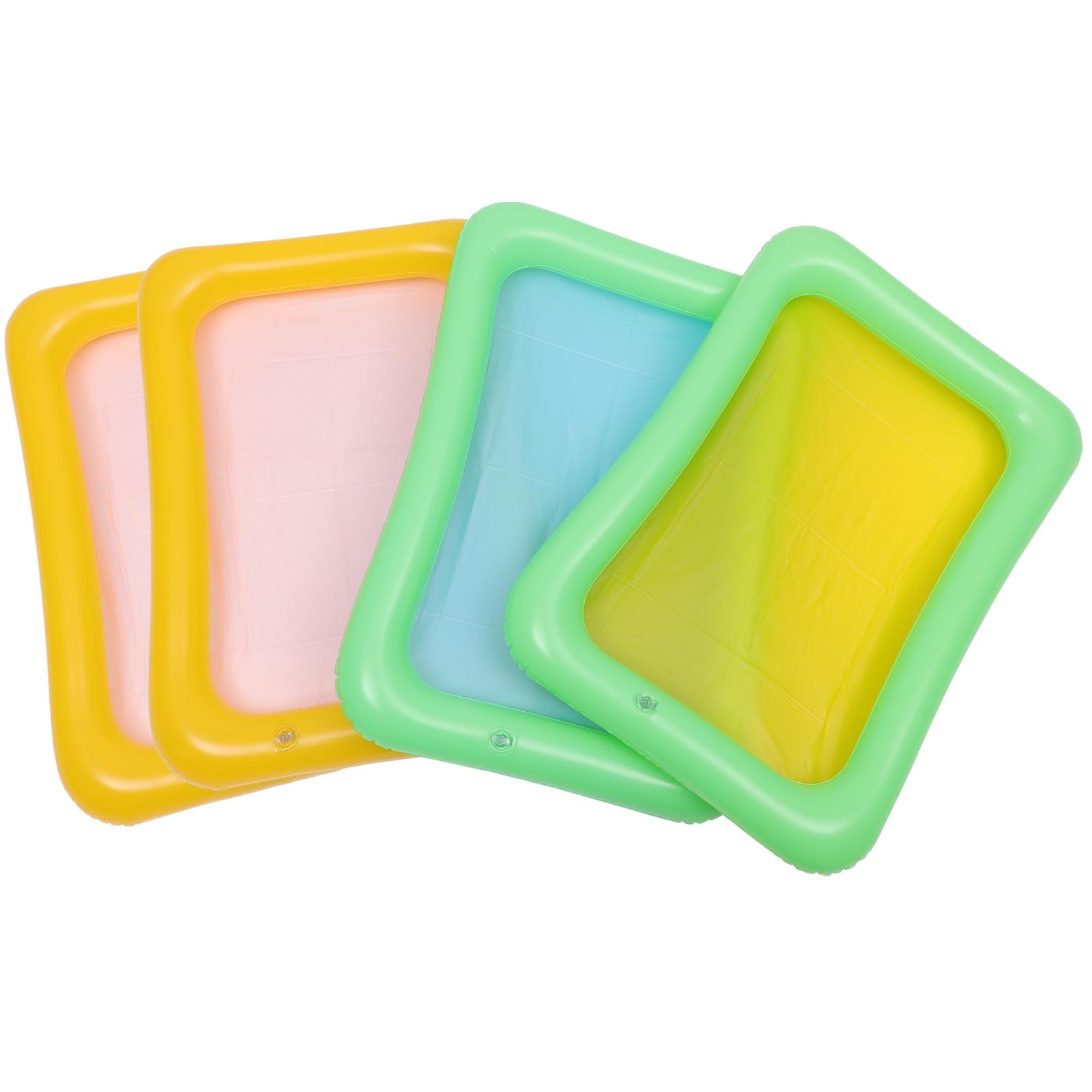 Cabilock 4Pcs inflatable cooler pool drink holder Salad, Food, Drink Buffet Cooler Tray party cooler Inflatable Serving Bar/Bufft Cooler for BBQ,