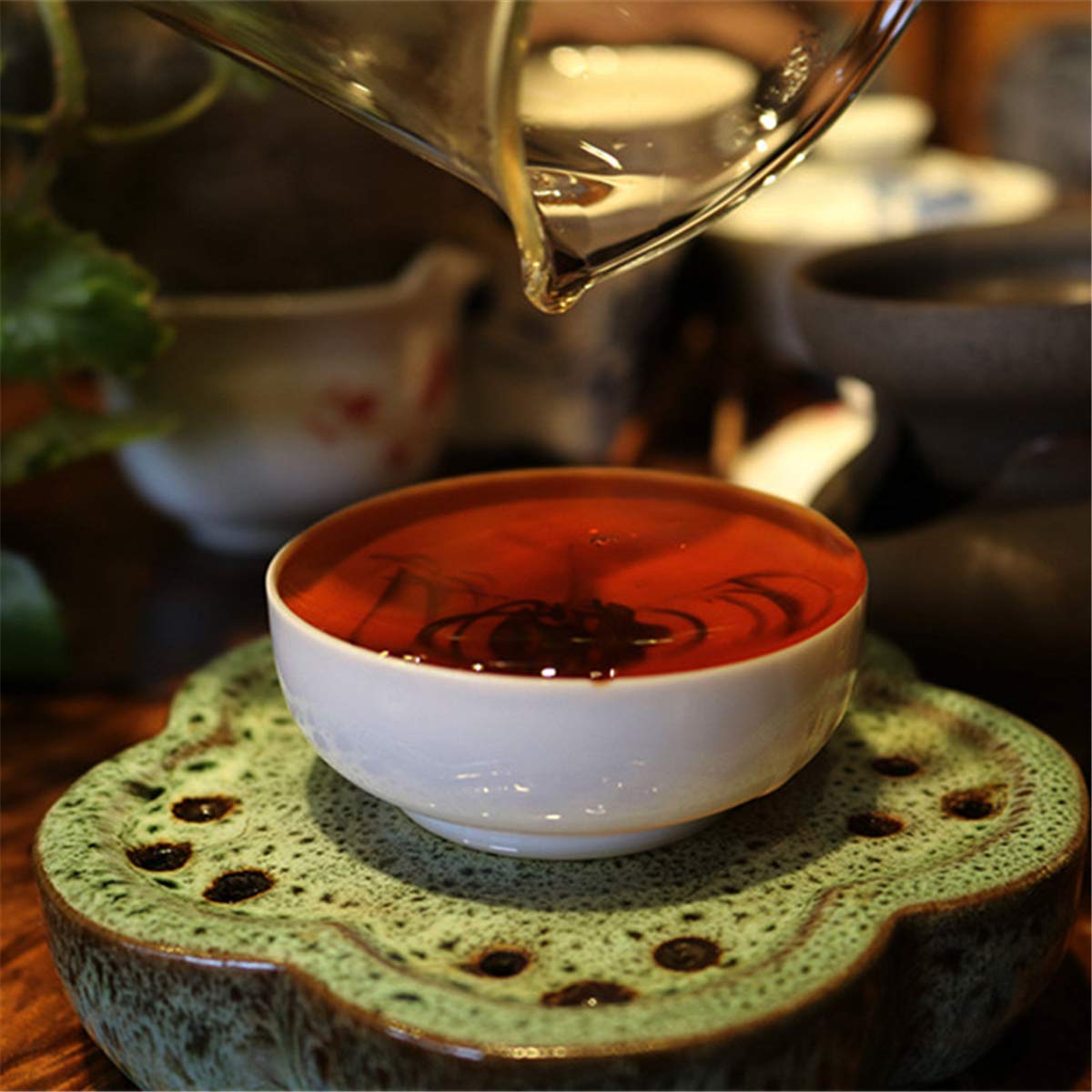 Chinesischer Pu'er Tee 150g（0,33LB）Reifer Puer Tee koffeinfreier Bio Schwarztee Classic 7572 Alter Pu-Erh Tee Alte Bäume Puer Tee Puer Tee Puer Tee Grüne Nahrung
