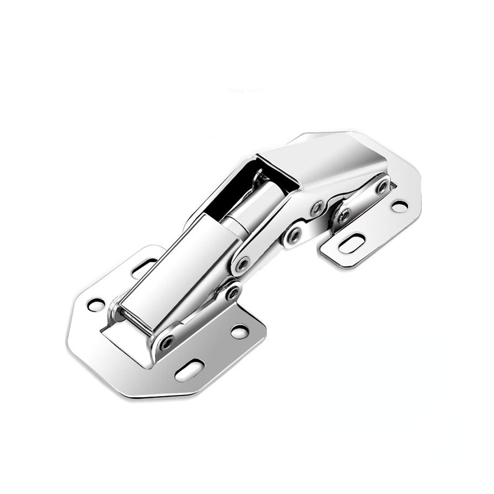 1 Pcs Hinge, Cold-Rolled Steel, Cabinet Hinge, 90-Degree Drilled Hydraulic Hinge, Soft-Close, for Closet and Bookcase(3 inch)