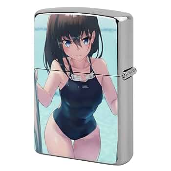 アニメキャラクター　美少女　水着　キャラクター　オイルライター　5個セット アニメキャラクター 美少女 水着 キャラクター オイルライター 5