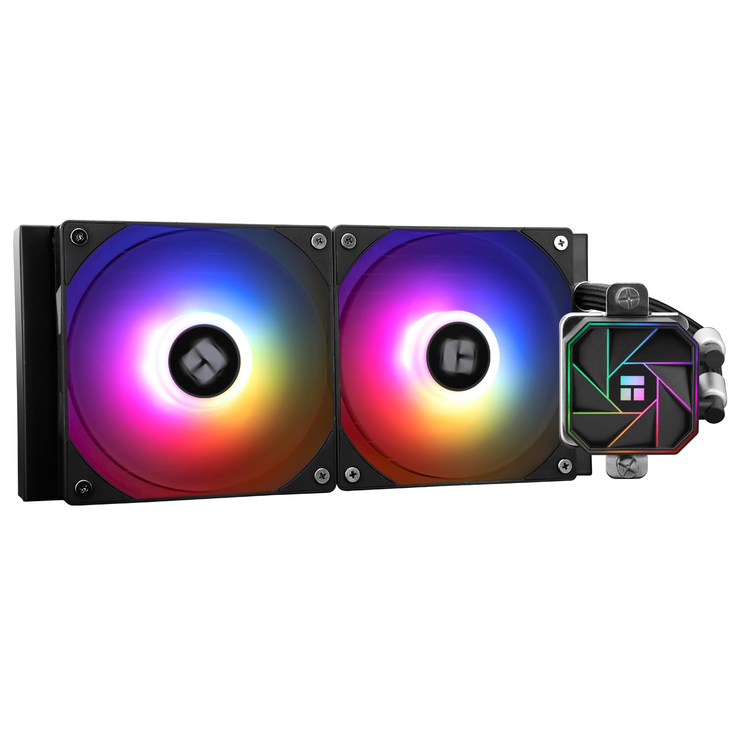 Thermalright TR AQUA ELITE 240 V3 Raffreddatore per CPU liquido, doppia ventola PWM ARGB con cuscinetto S-FDB,pompa efficiente controllata da PWM,per AMD/AM4/AM5,Intel LGA115X/1200/2011/1700/1851 - 4