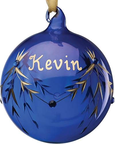 Vista 22 de Personalized Planet Adorno de bola de Navidad con piedra natal de cristal con nombre personalizado pintado a mano Junio - Alejandrita púrpura