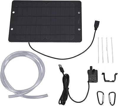 Fuente Solar Con Panel, Bomba De Agua Con Panel USB De 6 V Y 10 W Para Baño De Pájaros, Kit De Panel Solar, Juego De Bomba De Fuente De Agua Solar Para Estanque Pequeño Al Aire Libre, Jardín De Patio