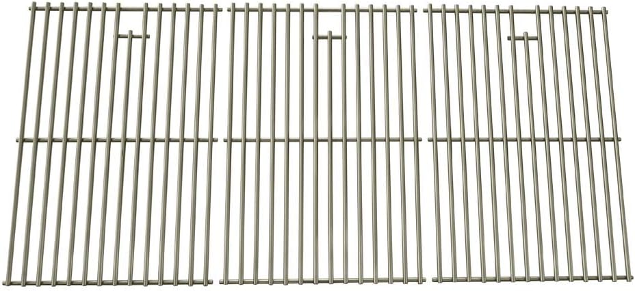 Stainless Steel Cooking Grid for Nexgrill 720-0709, 720-0709B, Kitchenaid, Brinkmann 810-1575-W and Charbroil 463241004, 463241904 Gas Grill Models, Set of 3