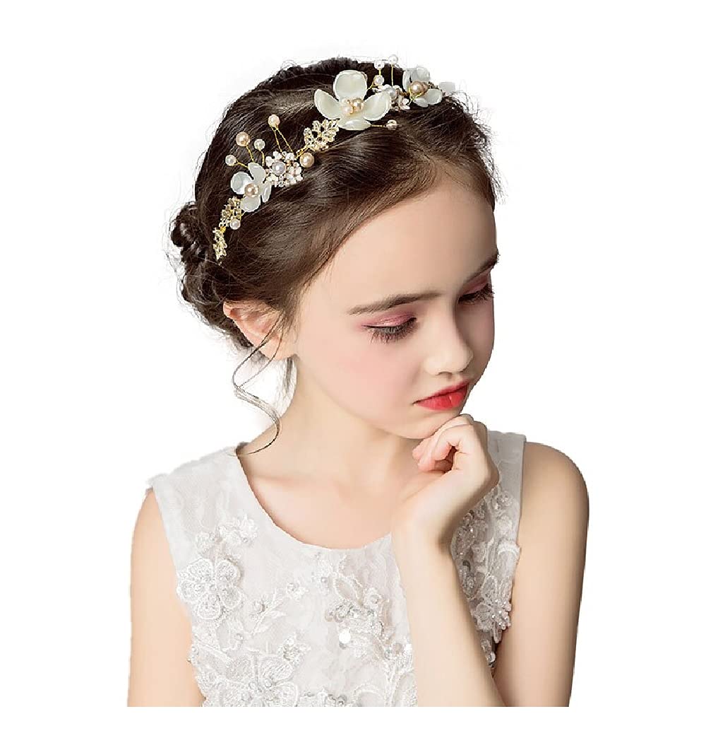 Ziory Golden Color Leaf Bridal Tiara Headband Women Prom Hair Crown Pearls Jewelry Crystal Wedding Leaf Hair Hoop Tiara - Golden (B09FZ67LZ7) Amazon Price History, Amazon Price Tracker