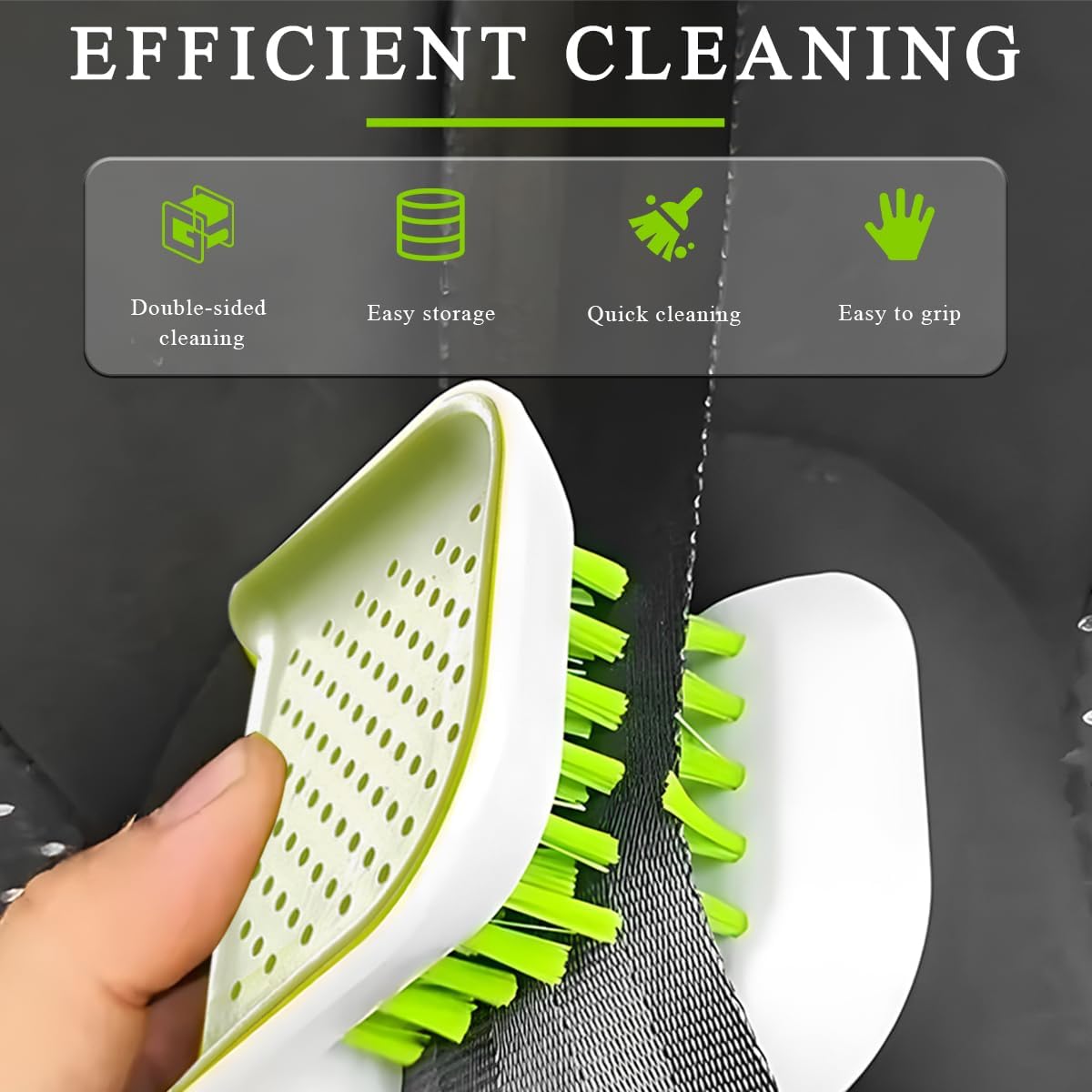 Car Seat Belt Cleaning Brush, U-Shaped Non-Slip Seatbelt Washing Tool Double Sided Bristle Scrubber, Multifunctional Safety Belt Cleaning Supplies Cutlery Cleaner Brush