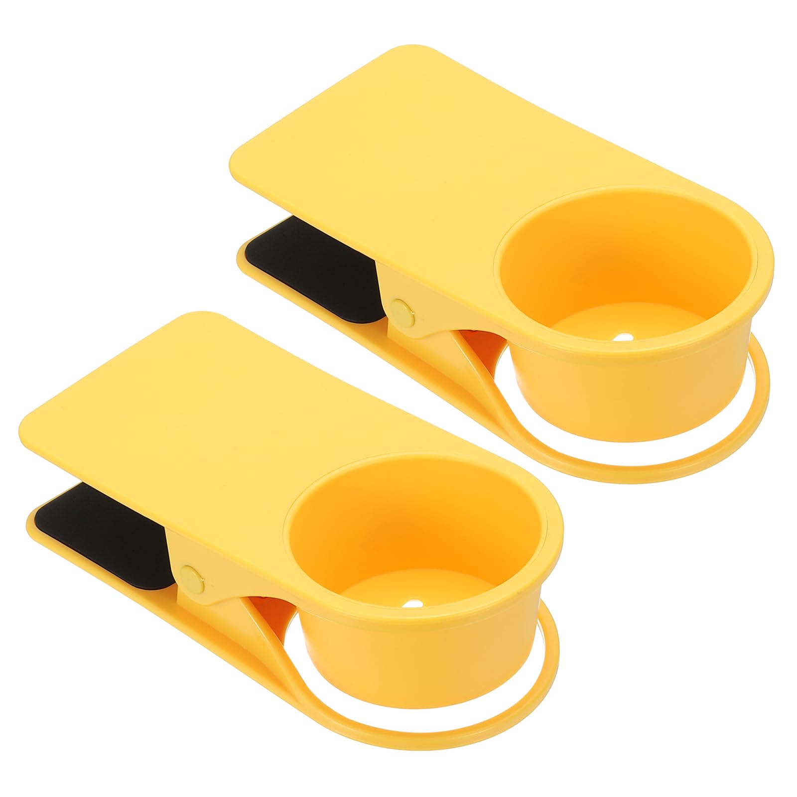 Porte-gobelet de bureau à clipser PATIKIL lot de 2 supports jaunes amovibles