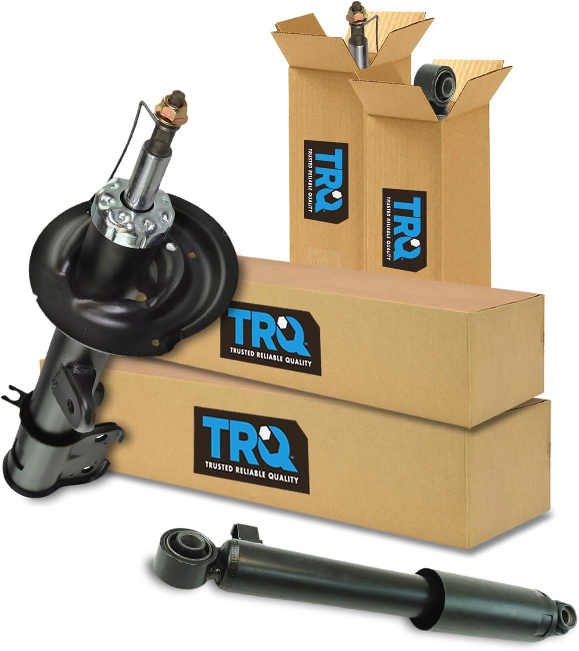 TRQ Front and Rear Shock & Strut Kit Shock Absorber Strut Assembly Compatible with 2010-2012 Hyundai Santa Fe 2011-2013 Kia Sorento