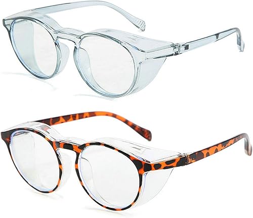 Anteojos de seguridad que no se empañan, con protección UV400, lentes con bloqueo de luz azul para hombres y mujeres, anteojos transparentes