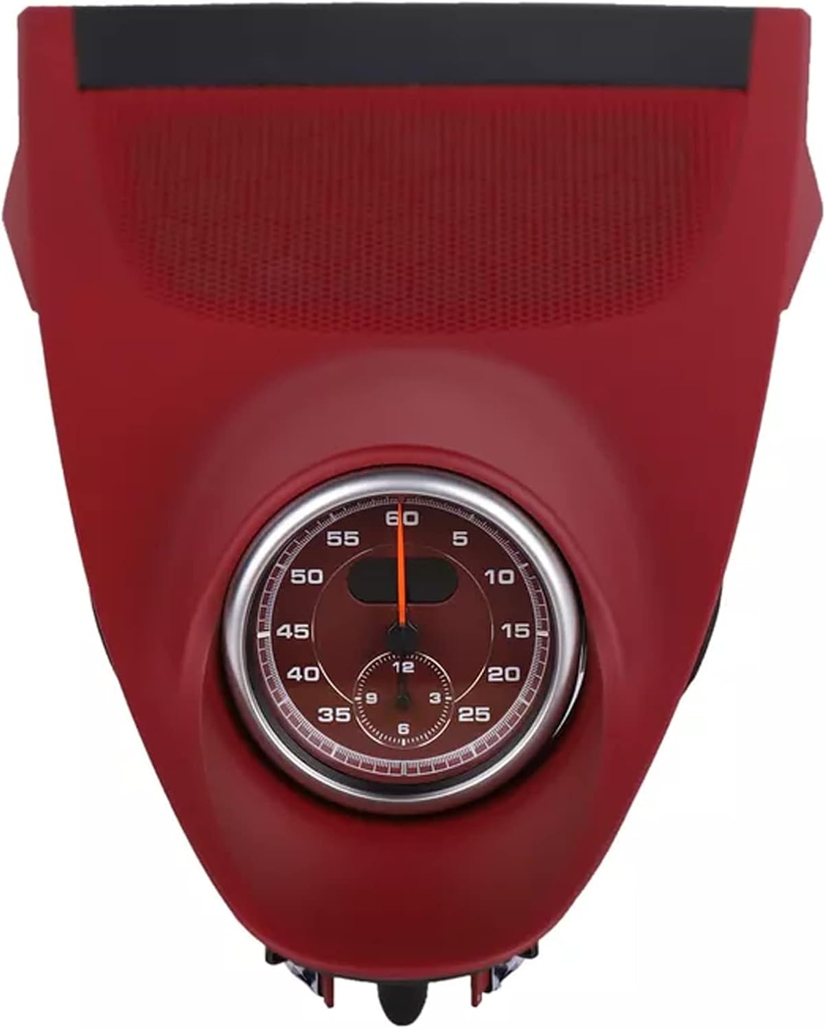 Sport Chrono Stopwatch Mounted Dashboard for Porsche 718 Boxster Cayman 982 2016-2022, Red Panel and Red Clock