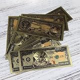 ICObuty Gold Foil Polymer Paper 10 PCS 1 Million banknotes 3D Crafts Gift