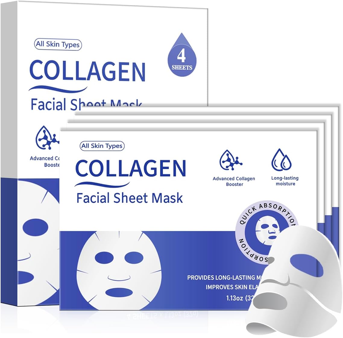 Amazon.com : Collagen Face Mask Bio-Collagen Real Deep Overnight Mask ...
