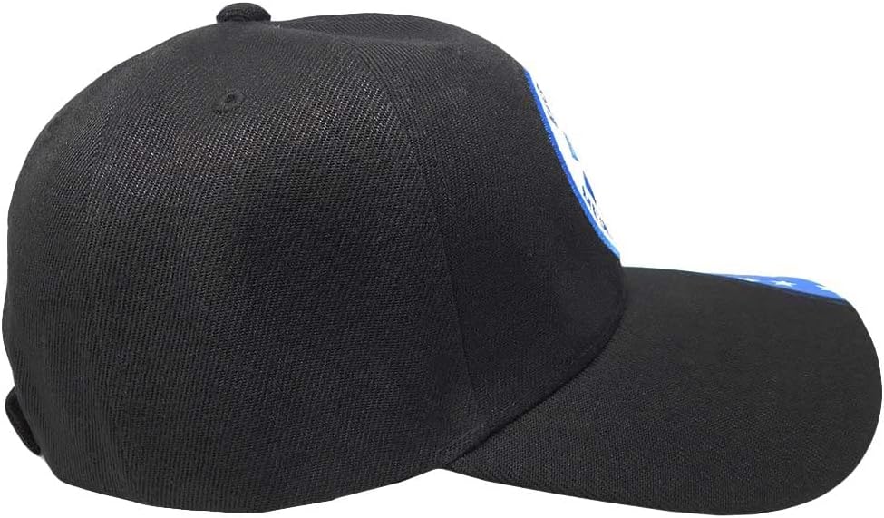 EMS Emergency Medical Services USA Flag On Bill Black Polyester Adjustable Embroidered Baseball Ball Cap Hat - Image 4