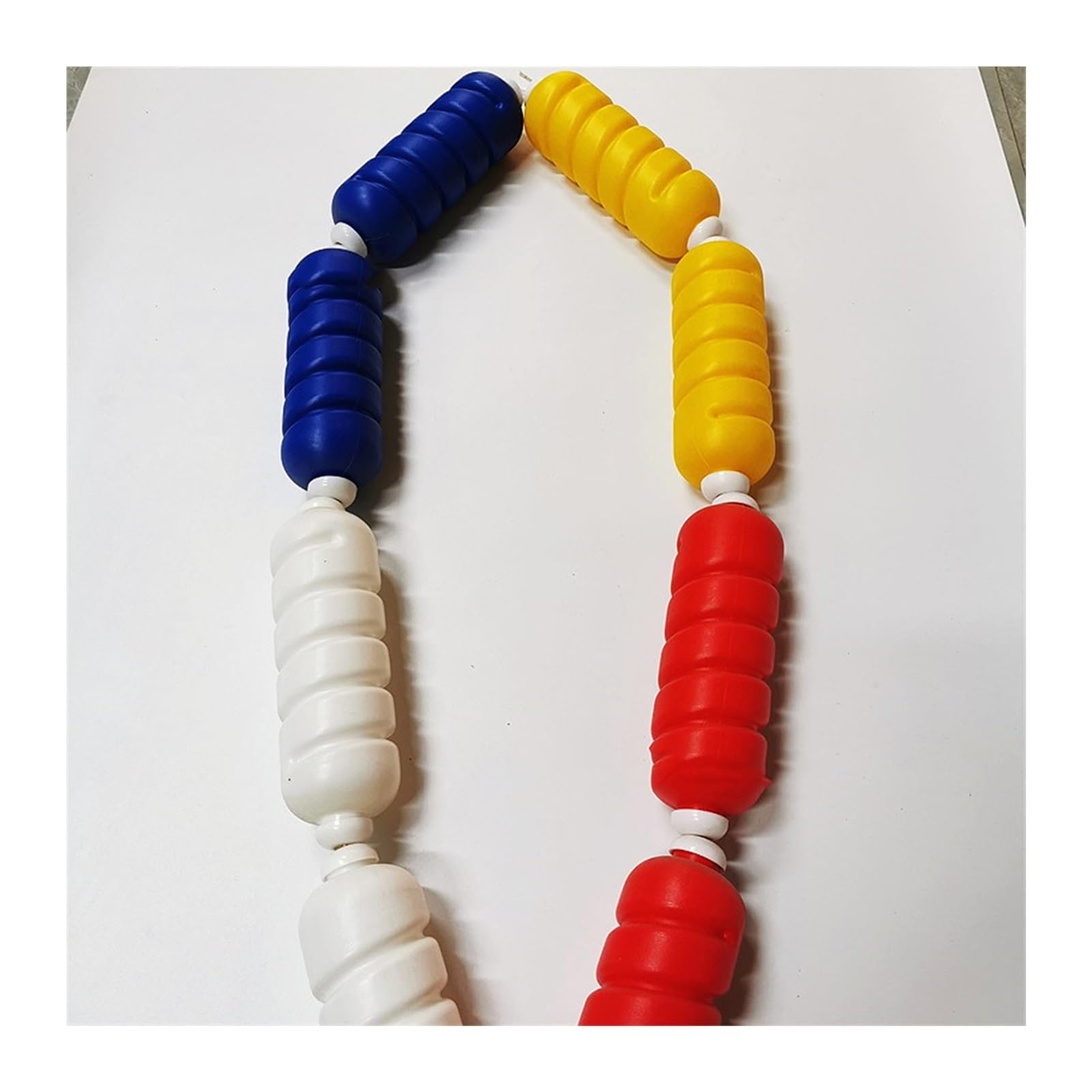 XLIHAWY Rope Floats, Equipment to Divide Swim Race Lanes, Smooth Do Not Fade Pool Safety Divider for Waterways Shallows (Color : White, Size : Steel Wire ropes-20m)