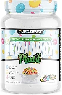 Musclesport Lean Way Plant Protein: Pea & Rice Blend with CLA, MCT, L-Carnitine (Fruity Cereal)