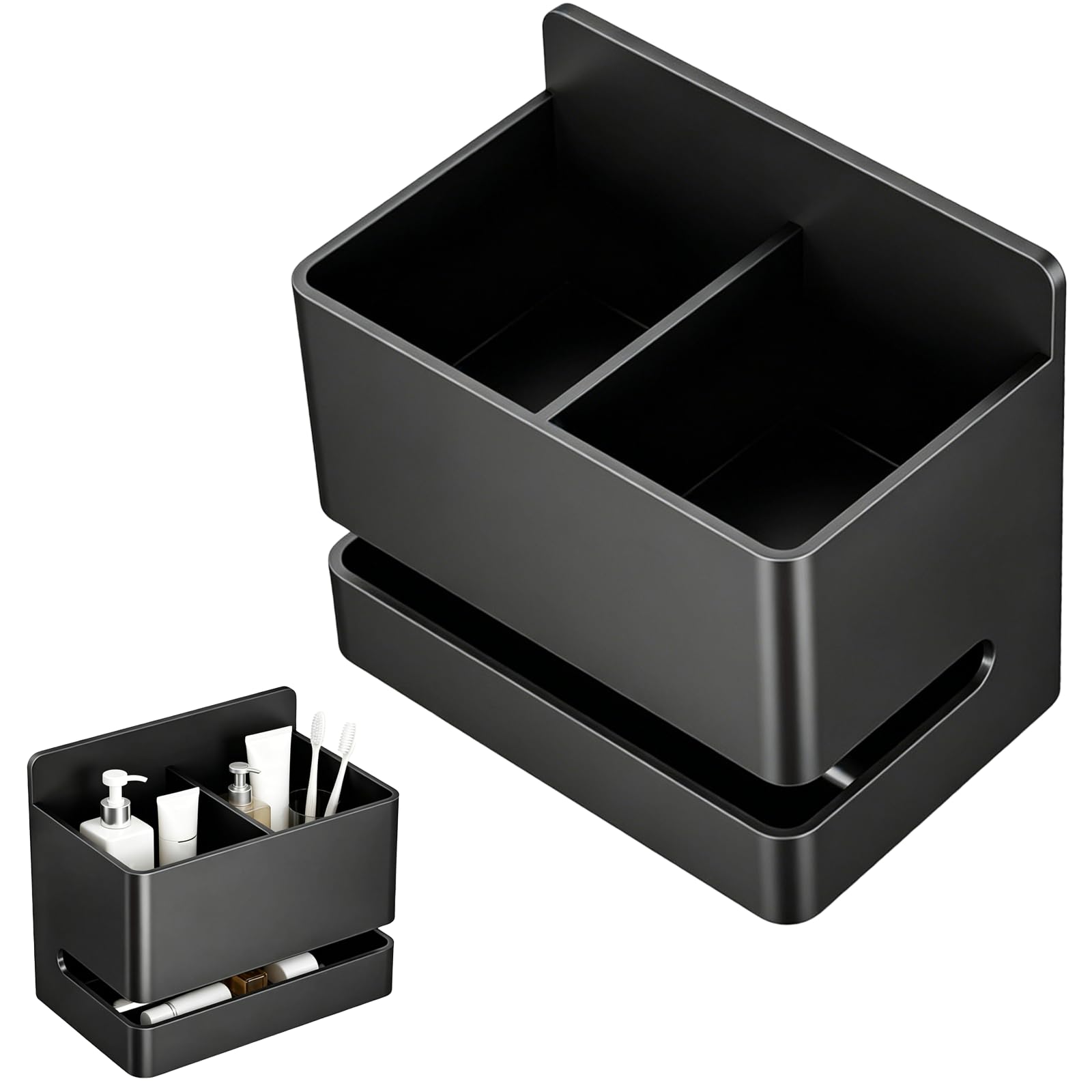 Black Toothbrush Holder Wall Mounted Black Bathroom Accessories