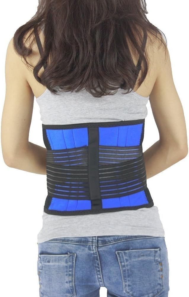 Brand New Deluxe Neoprene Double Pull Lumbar Lower Back Support Brace Exercise Belt (XXXL (44-48"/112-122cm))