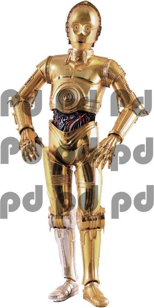 C3PO Home Decor C3PO Kids Room Murals Removable Wallpaper Art for Nursery and Kids Room Bedroom Decor Apartment Art, a98