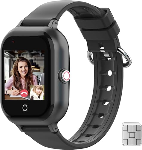 wonlex Reloj inteligente para niños con rastreador GPS y llamadas, relojes inteligentes 4G para niñas y niños con tarjeta SIM, cámara SOS, voz y