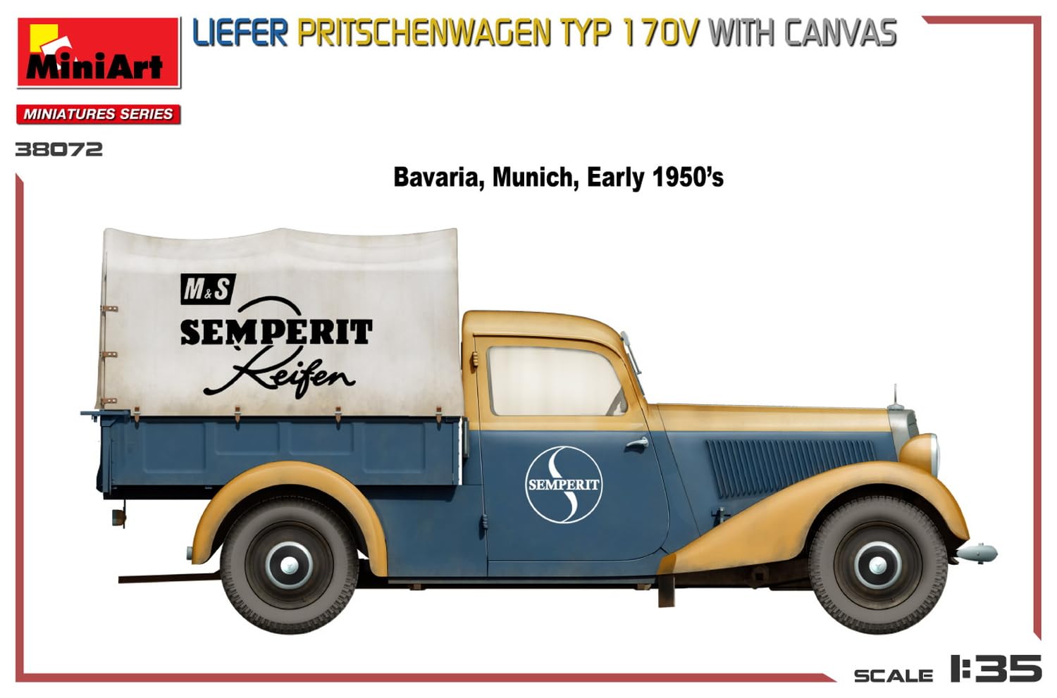 Miniart 1:35 - Liefer Typ170V Pritschenwagen with Canvas, mehrfarbig, 1:35 scale - Image 3