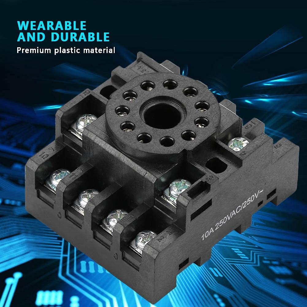 PF113A Base per relè di alimentazione apparecchi di distribuzione e controllo dell'energia relè con presa a 11 pin Base per relè di potenza per JQX-10F JTX-2C Relè a tempo