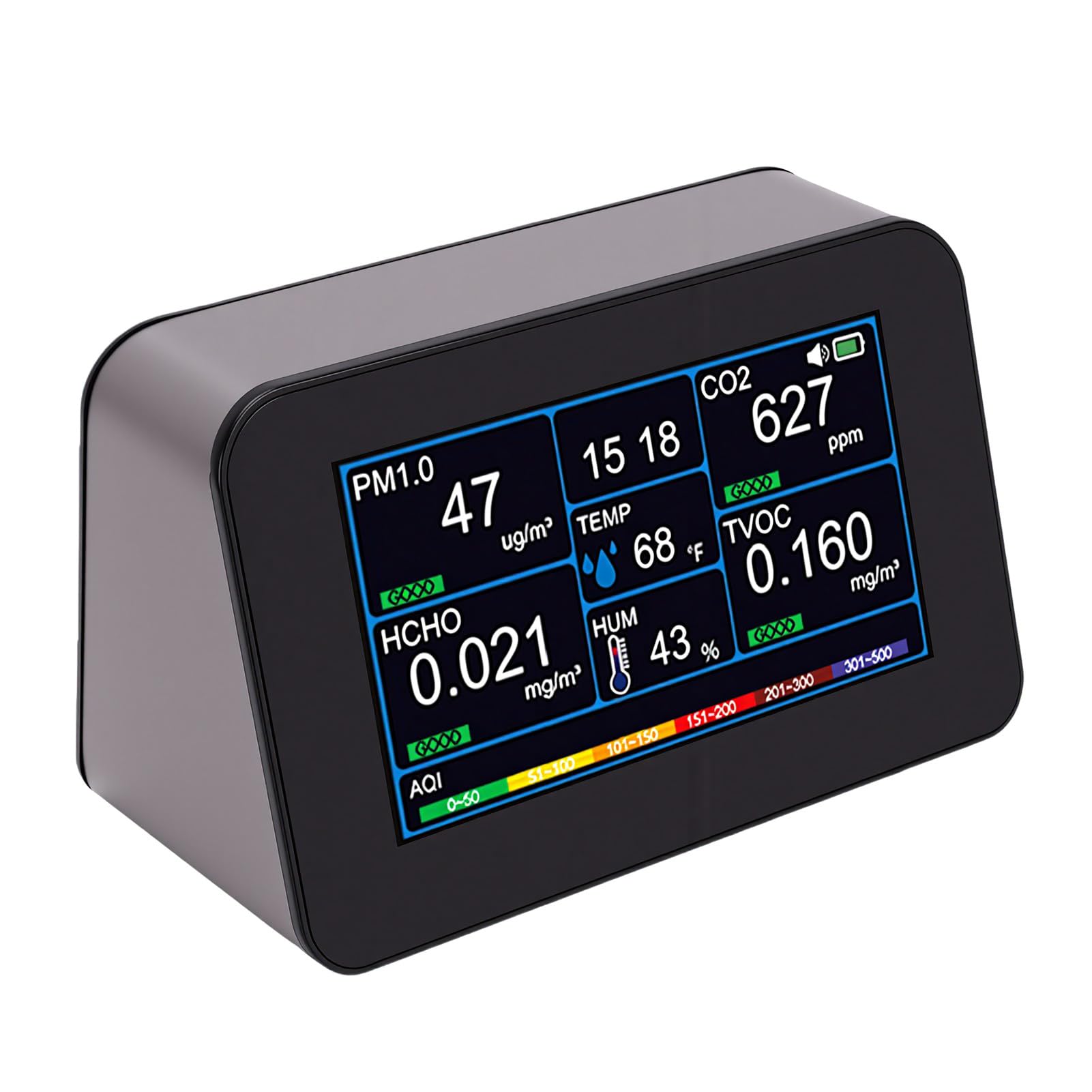 Sxhlseller Medidor de Calidad del Aire de 11 en 1 para Interiores,