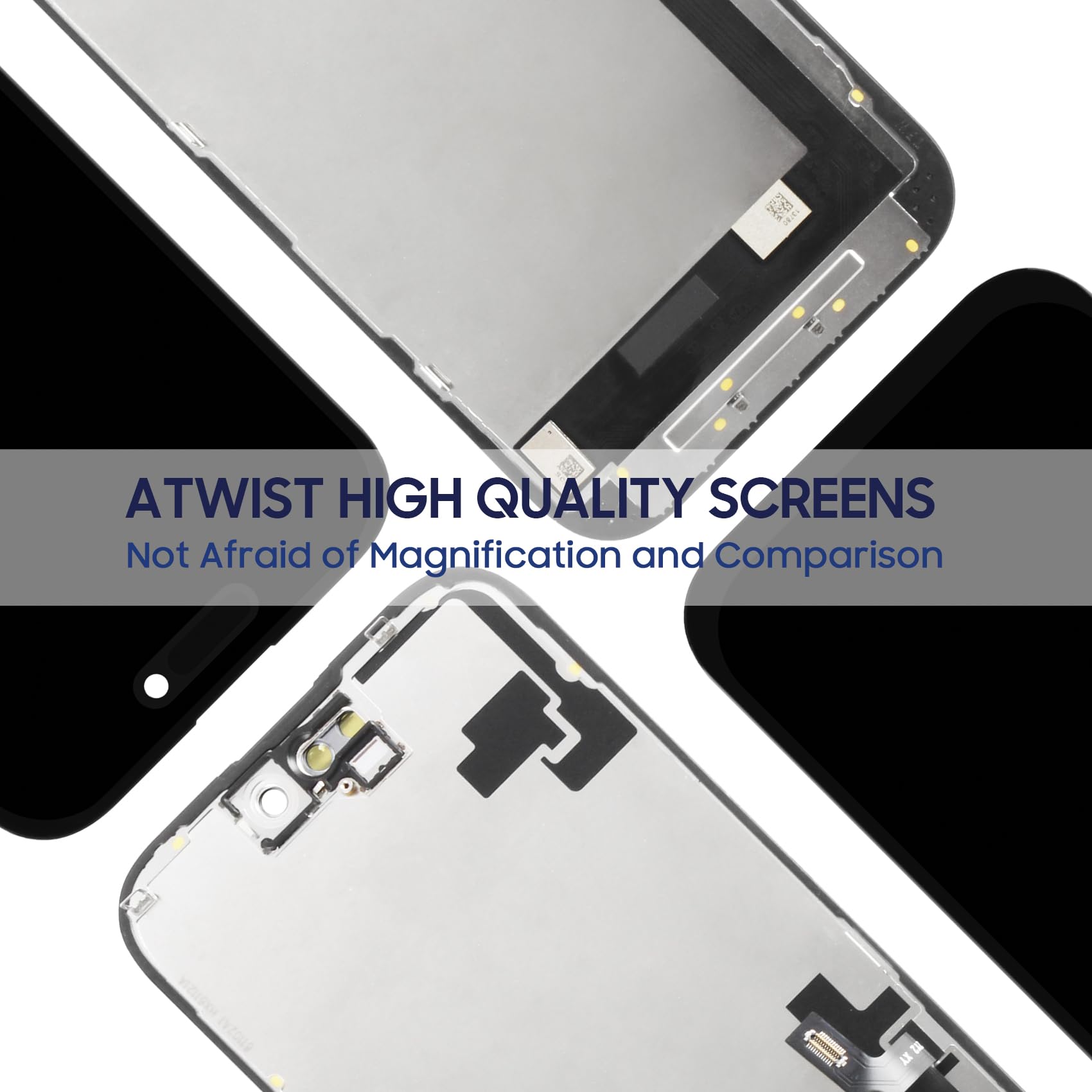 Écran LCD pour iPhone 16 LCD Display pour iPhone 16 LCD Écran pour iPhone16 6,1" Écrantactile Verre Full Assemblé avec Kit de Réparation A3287 A3081 A3286 A3288 (Noir)