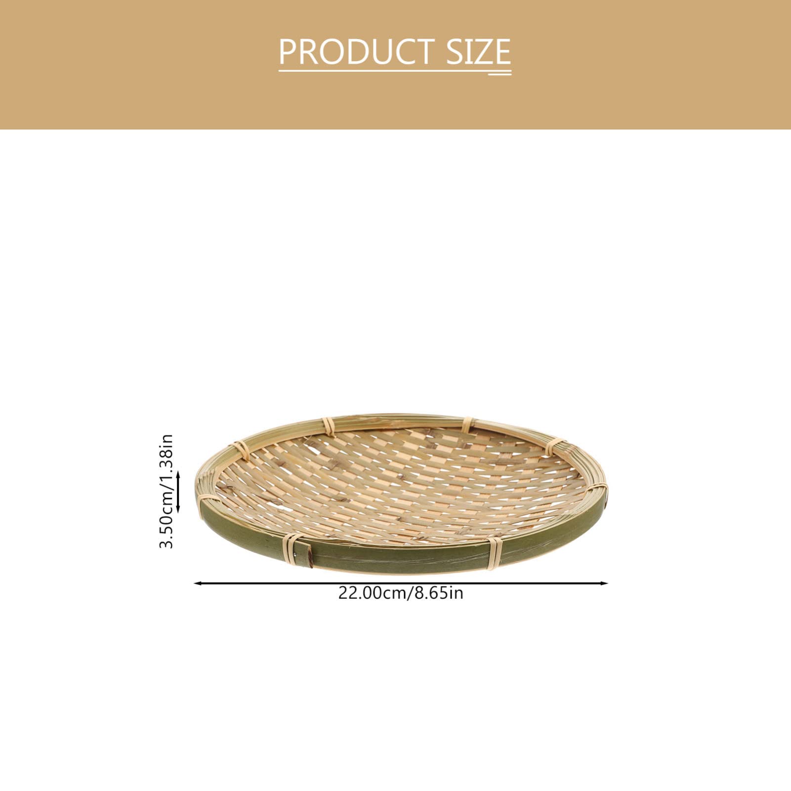 Cabilock Woven Storage Basket Food Holder for Home Use Serving Basket for Fruits Bread Snacks Craftsmanship Adds Natural Charm to Any Space