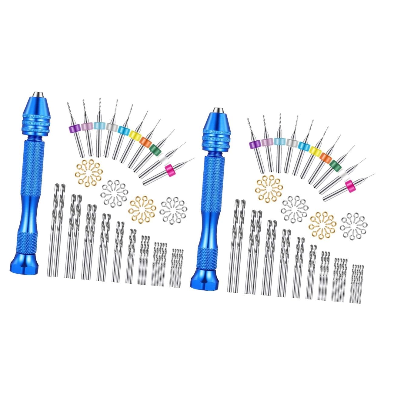 152pezzi Mini Punte Per Trapano e Girevole Precisione Per Modellismo e Te Facile Trasportare e Utilizzare