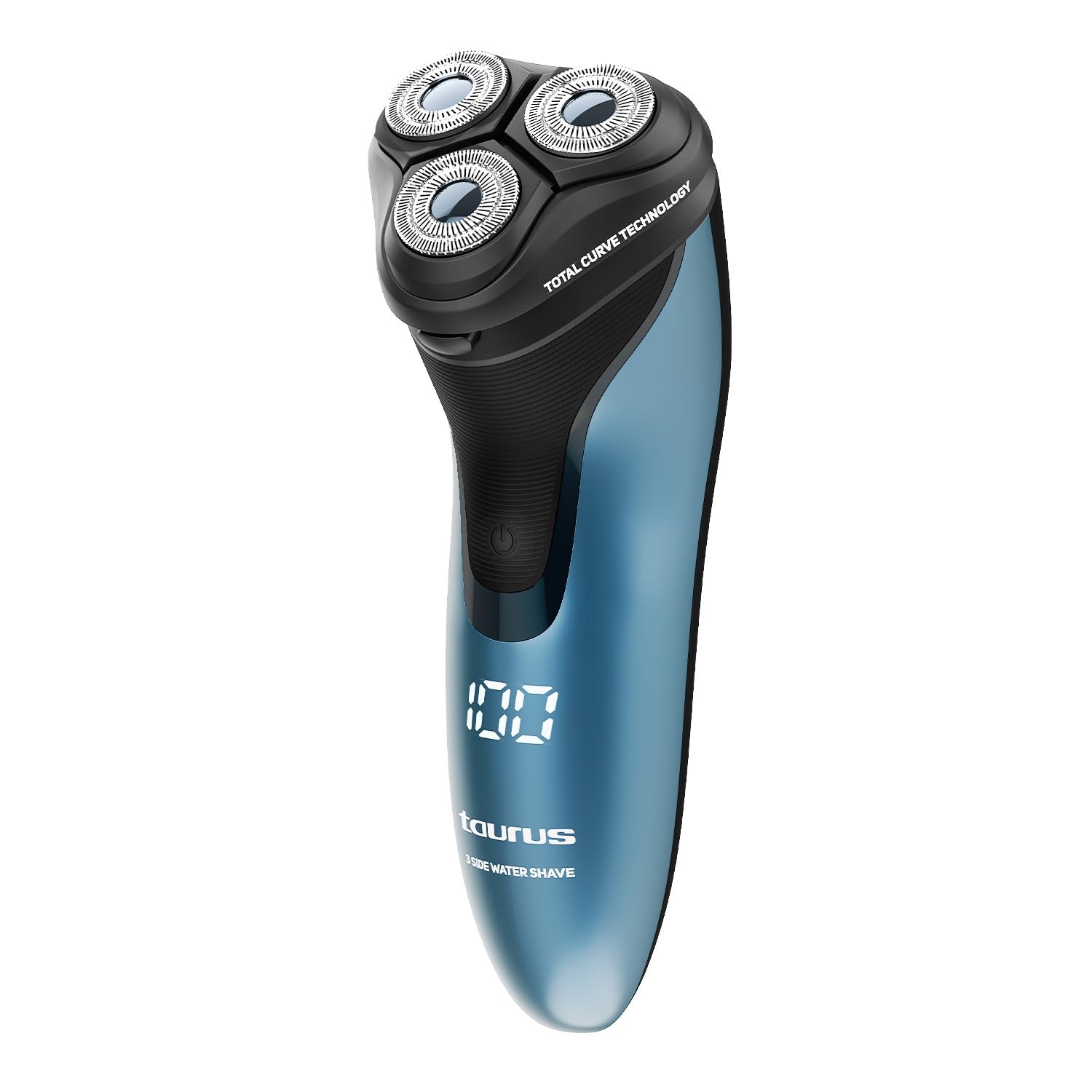 Taurus - Elektrorasierer Herren + 100 Min Laufzeit | 3-fach Scherkopf | Nass & Trocken (IPX7) | Präzisionstrimmer | Total Curve Technology | Kabellos & mit Kabel | Ergonomisch, reisefreundlich