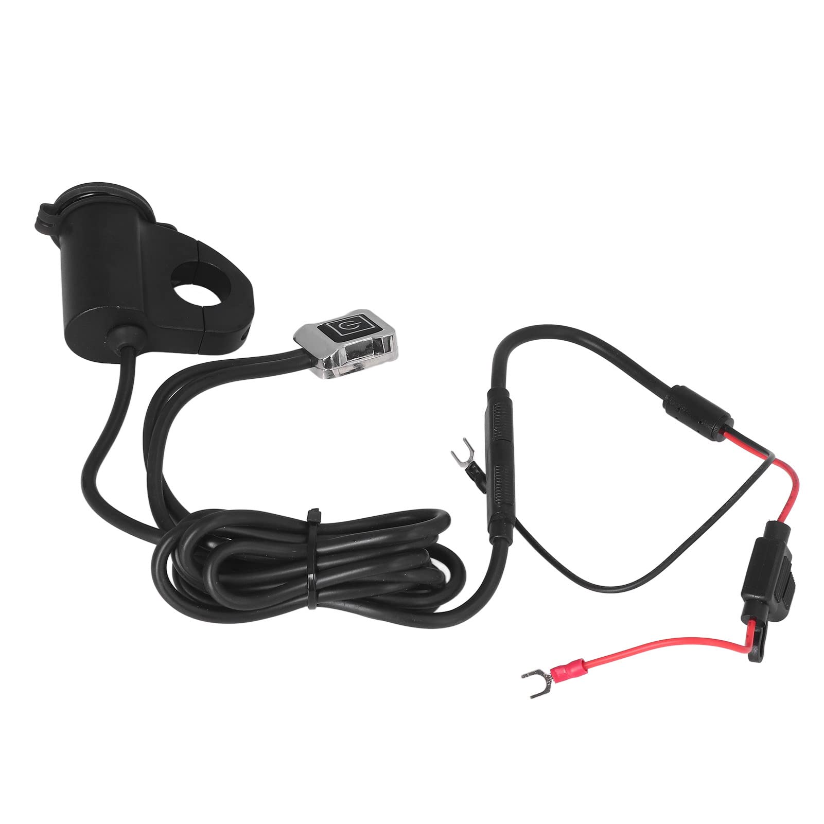 Cargador USB Dual para Motocicleta y Vehículo Eléctrico con Pantalla Digital para Teléfonos Móviles Instalación de Aleación de Aluminio de 2,2 Cm