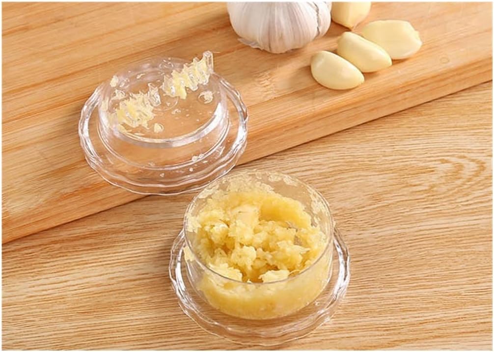 Garlic Press 2pcs Garlic Crusher Grater Plastic Twist Peeler Mincer Press Cutter Kitchen Gadgets Garlic Mincer Crusher