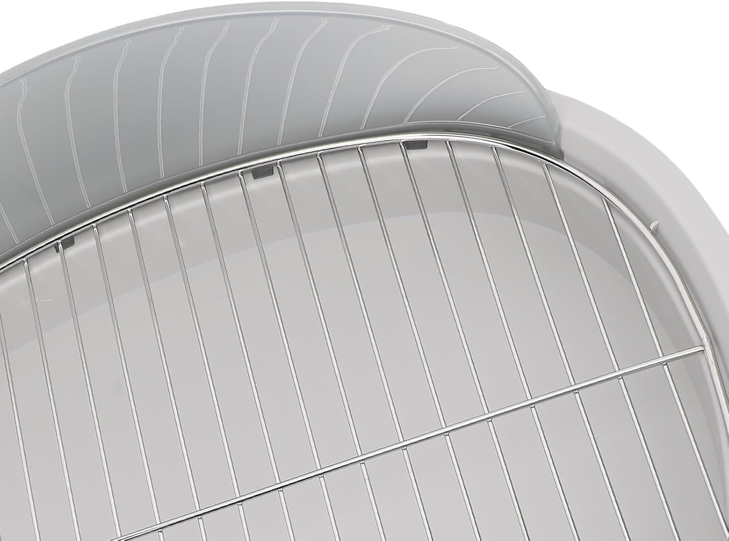 Dog Potty Training Tray Stainless Steel Mesh Puppy Pee Pad Holder Indoor Pet Toilet with Splash Guard Easy Clean Compact Design for Small Medium Dogs (Grey)