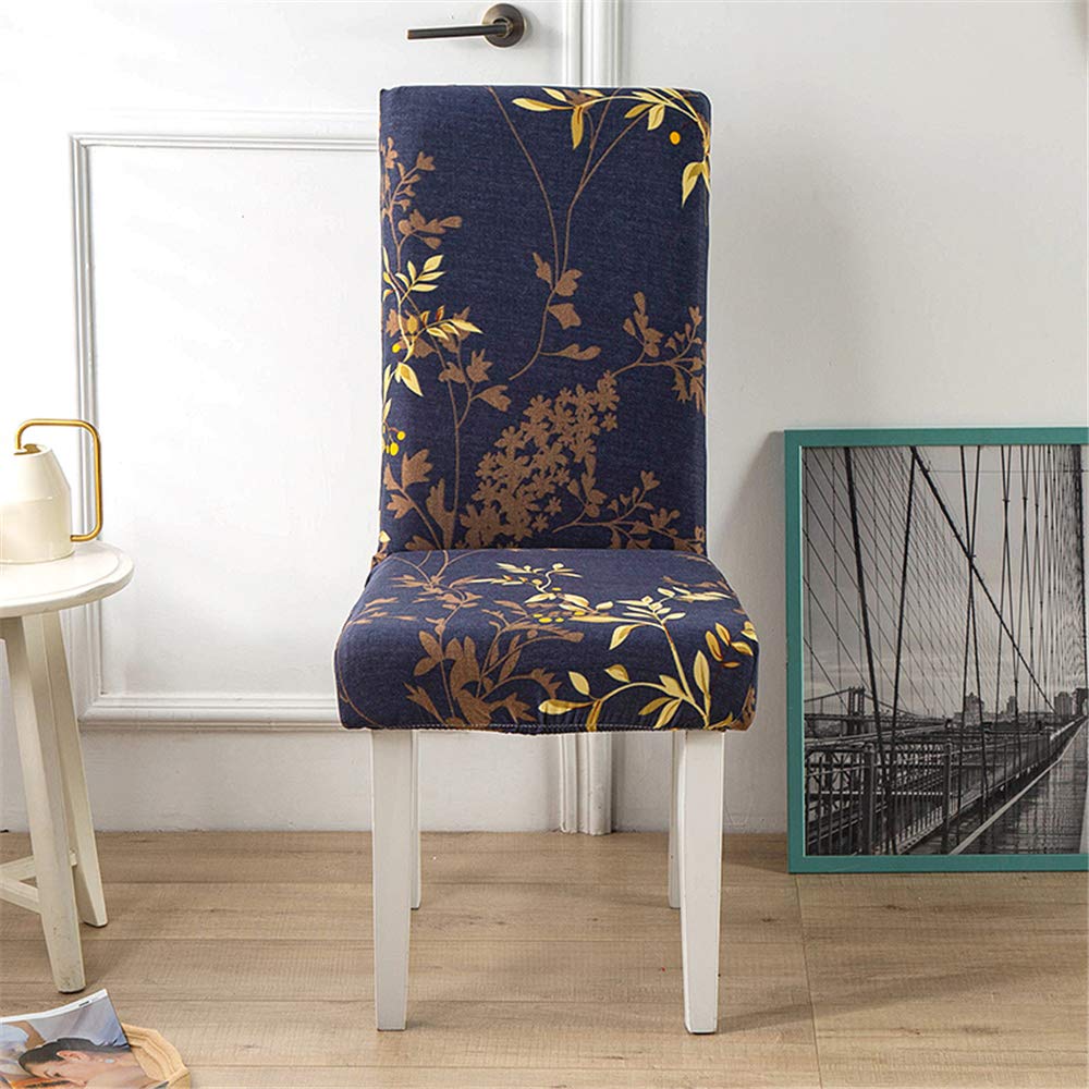 Coprisedie Elasticizzati Con Stampa Fiore - Set 6 Pezzi Per Sala Pranzo, Hotel E Feste - Foto 10