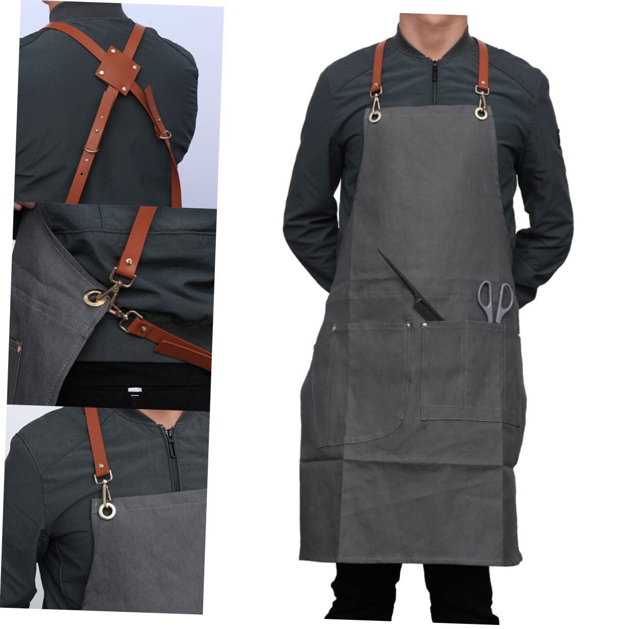 Grembiule da parrucchiere grembiule cameriera grembiule cameriere grembiule da taglio professionale mantello da grembiule da barbiere grembiule da bambino grembiule da cuoco
