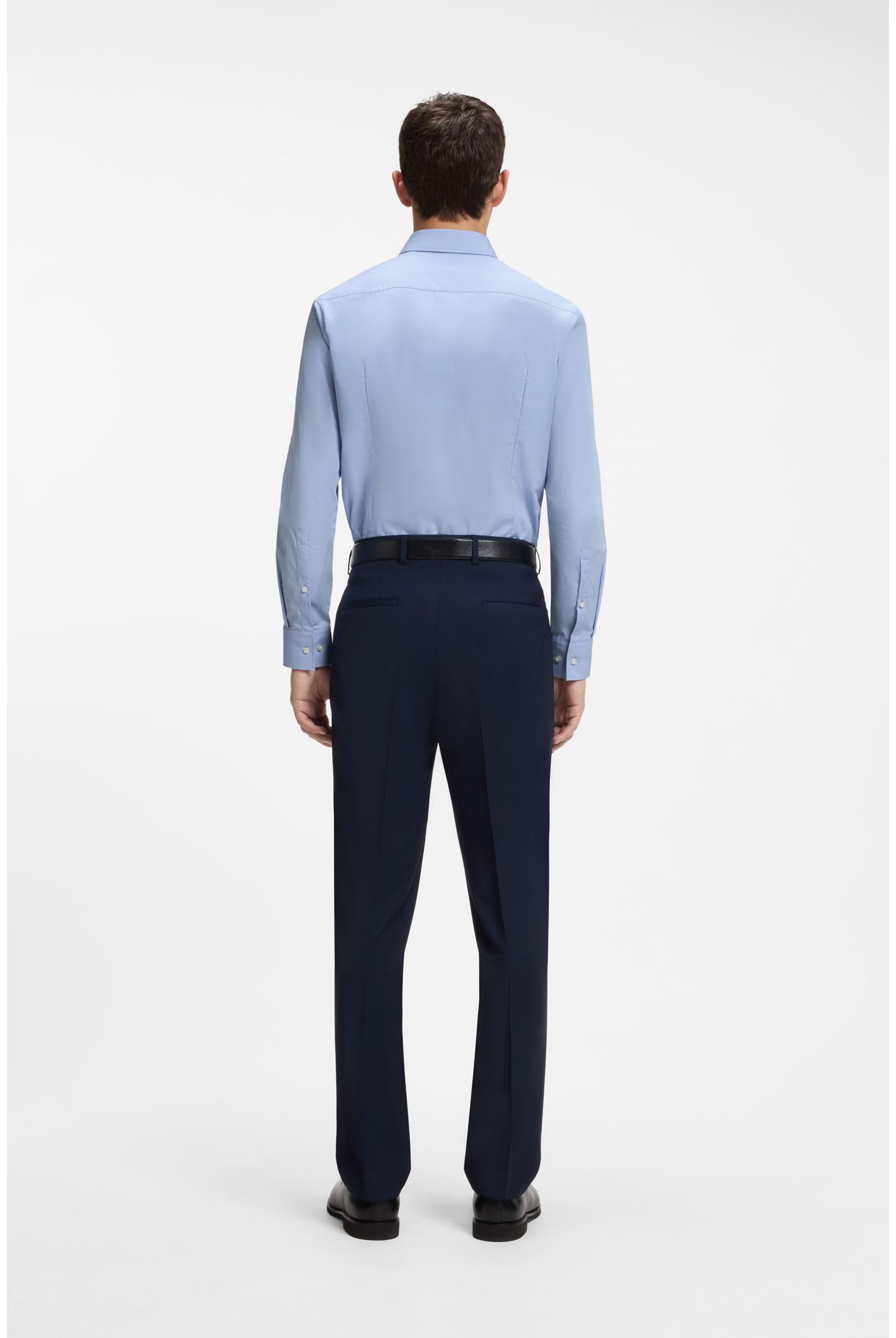 HUGO Męska koszula biznesowa C-Jenno slim fit z bawełny popeliny, Jasny/pastelowy niebieski, 54