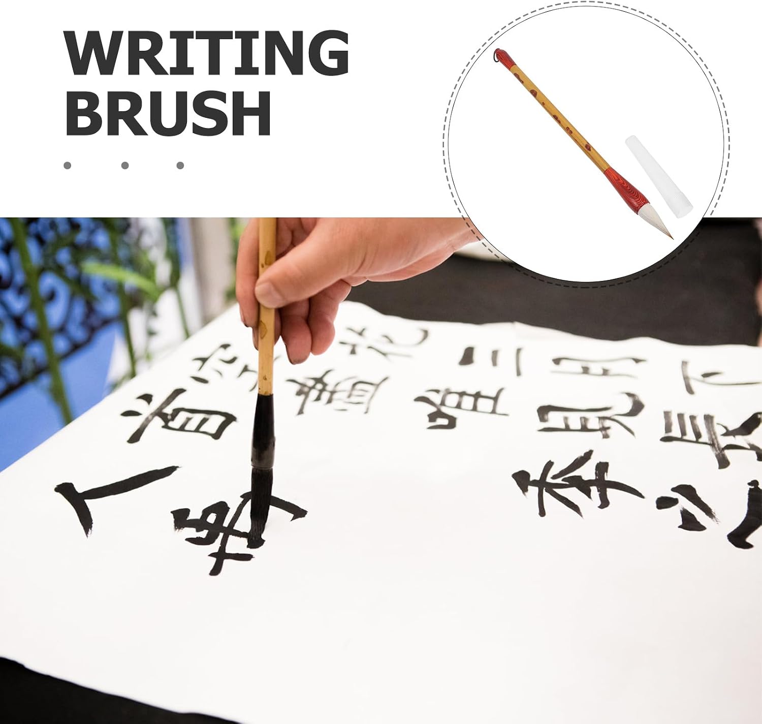 Chinese Calligraphy Brush Sumi Painting Brush for Traditional Chinese Ink Painting and Calligraphy Art Supplies for Adults and Beginners