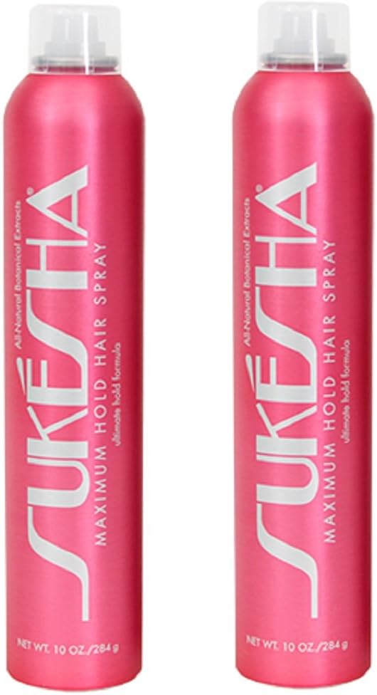 Sukesha Maximum Hold Hair Spray Duo Set 10 oz.