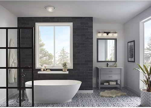 Miniatura 8 de Broan-NuTone 770RLTK Ventilador de ventilación decorativo con kits de molduras ligeras y fáciles de cambiar en níquel cepillado y bronce cepillado,